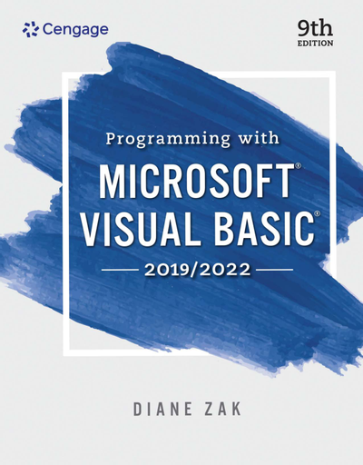 Programming With Microsoft Visual Basic 2019/2022, Cengage, eBook, PDF ...