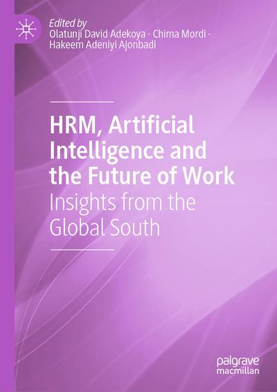 HRM, Artificial Intelligence and the Future of Work, Springer, eBook ...